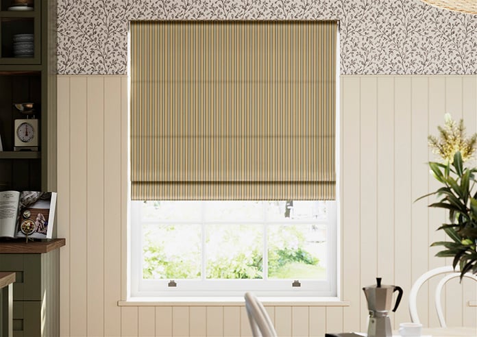 The British Stripe Co. Mary, Derwent No.1 - Twist&Fit Roman Blind - Image 3
